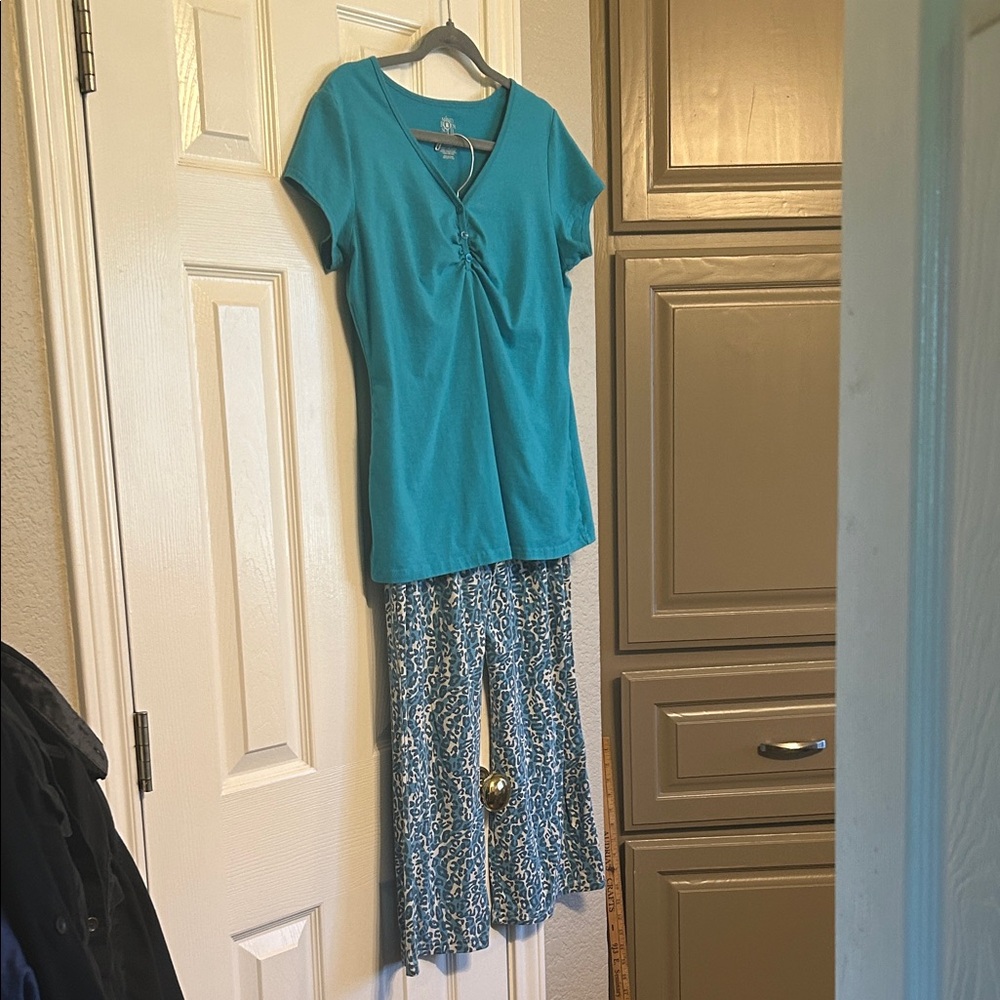 Turquoise Pajama Set